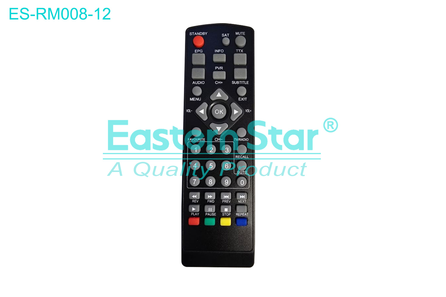 ES-RM008-12 Compatible for / Smart TV Remote Control R/M 42 Keys