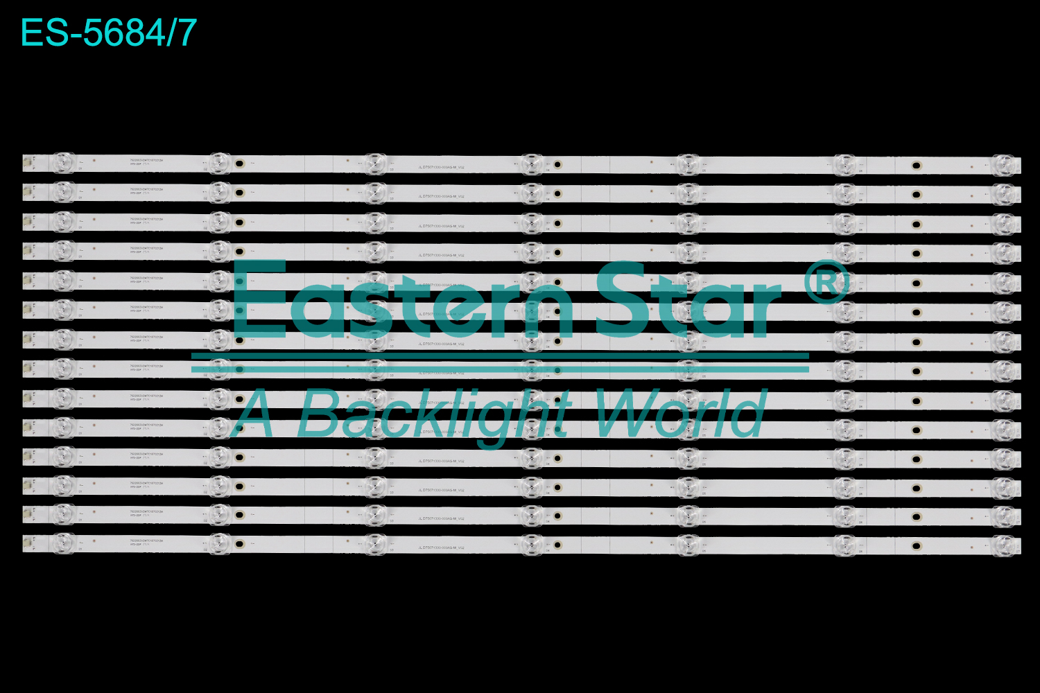 ES-5684 LED TV Backlight use for 75" Hisense / Panasonic  HZ75A65 HZ75E5A 75E3D TH-75FX520C  JL.D75071330-003AS-M_V02 75D2003V2W7C1B70212M   LED BACKLIGHT STRIP(14)