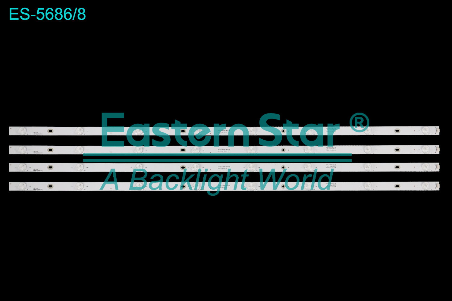 ES-5686 LED TV Backlight use for 43" Tcl  43E10 43F1 4*8 43HR332M08A1 V3 43D3503V2W8C1B83017M HR-57111-01340 LD2QD2R0-C-K 4C-LB430T-MS1  LED BACKLIGHT STRIP(4)