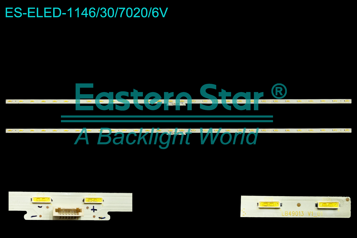 ES-ELED-1146 ELED/EDGE TV backlight use for 49'' Sony  LB49013 V1_01  LED BACKLIGHT STRIP(2)