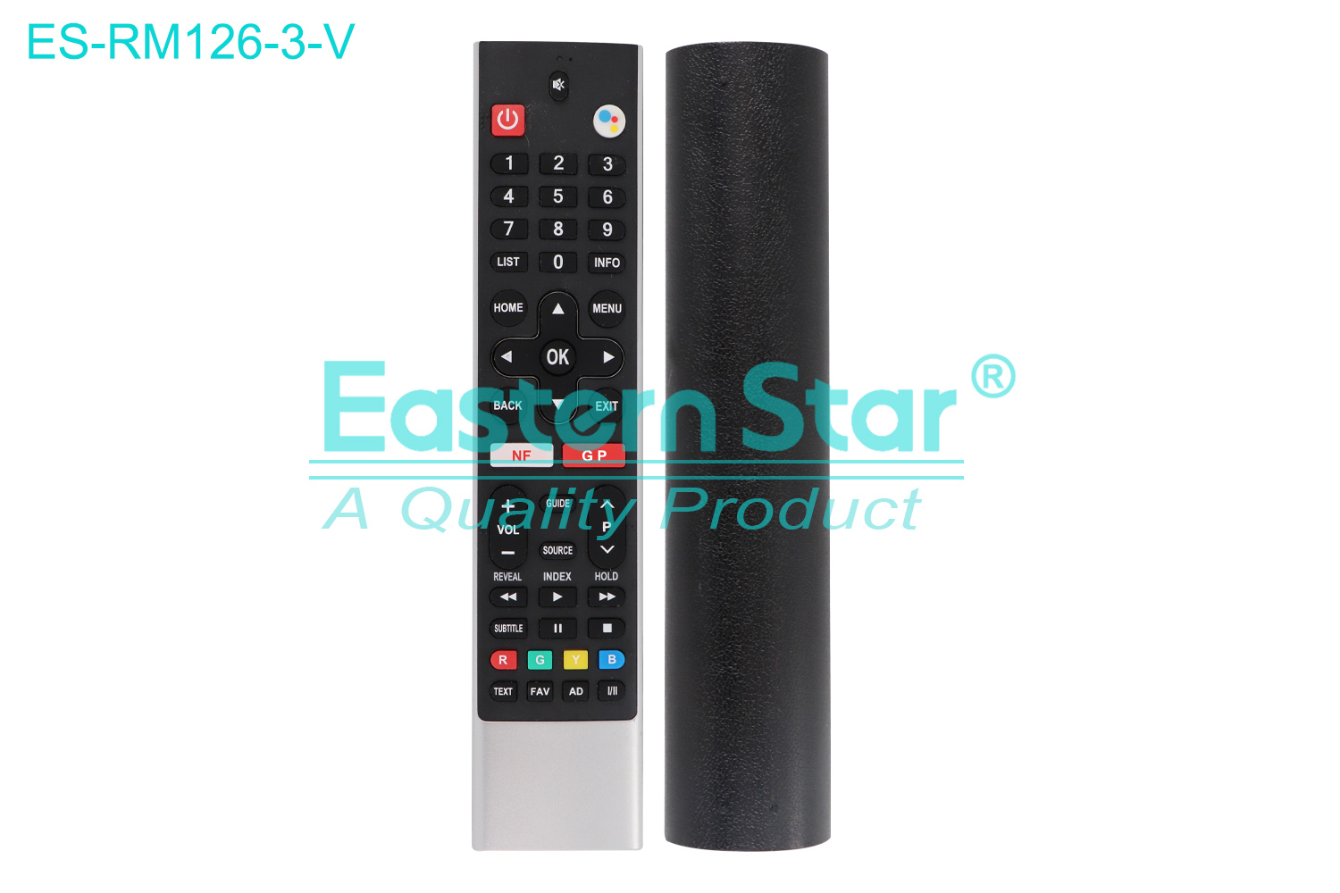 ES-RM126-3-V Compatible for / Smart TV Voice Remote Control R/M 46 Keys
