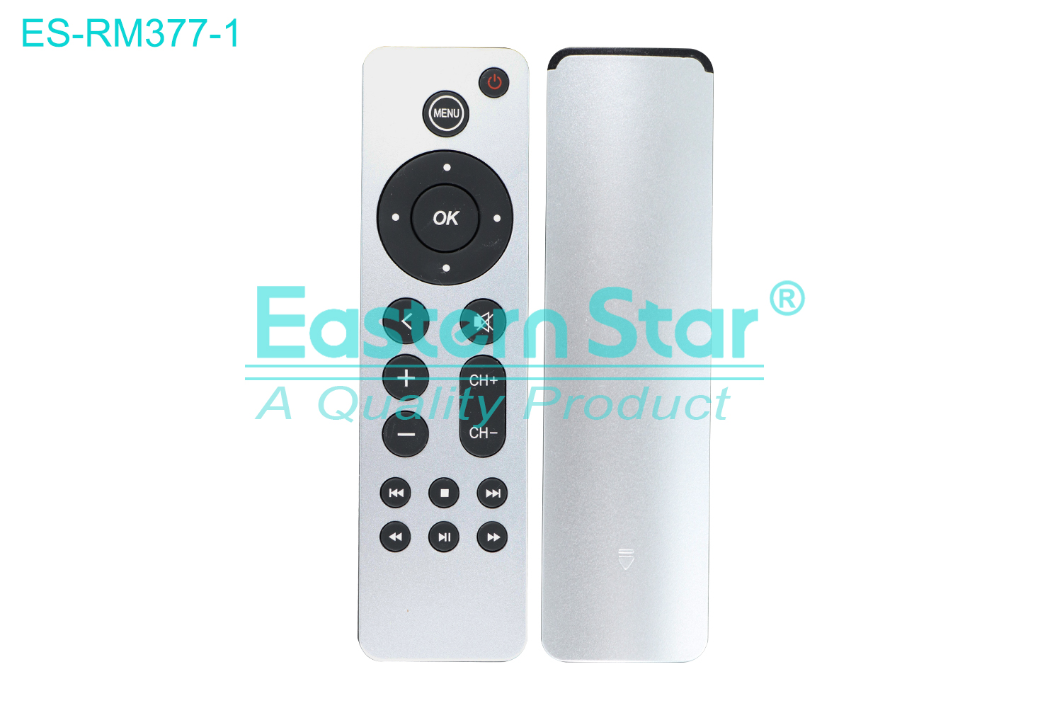 ES-RM377-1 Compatible for Apple Smart TV Remote Control R/M 19 Keys