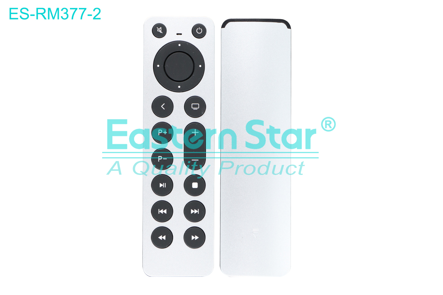 ES-RM377-2 Compatible for Apple Smart TV Remote Control R/M 19 Keys