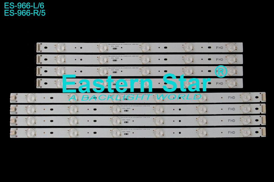 ES-966 LED TV Backlight use for 39" PCB,LED BAR,FHD,39",445X18MM,RIGHT,1100117870 LED STRIP(8)
