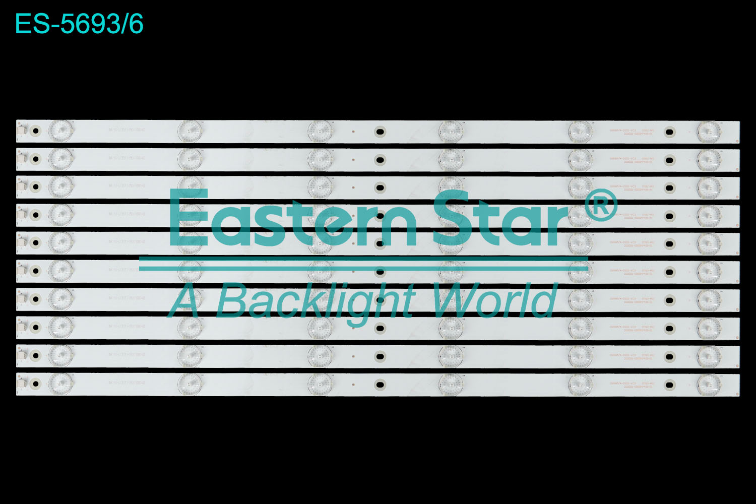 ES-5693 LED TV Backlight use for 55" Storm  55A14A、55X3  DS55M74-DS01-V02、NK-S1-L(35F1-15)170904D LED BACKLIGHT STRIP(10)