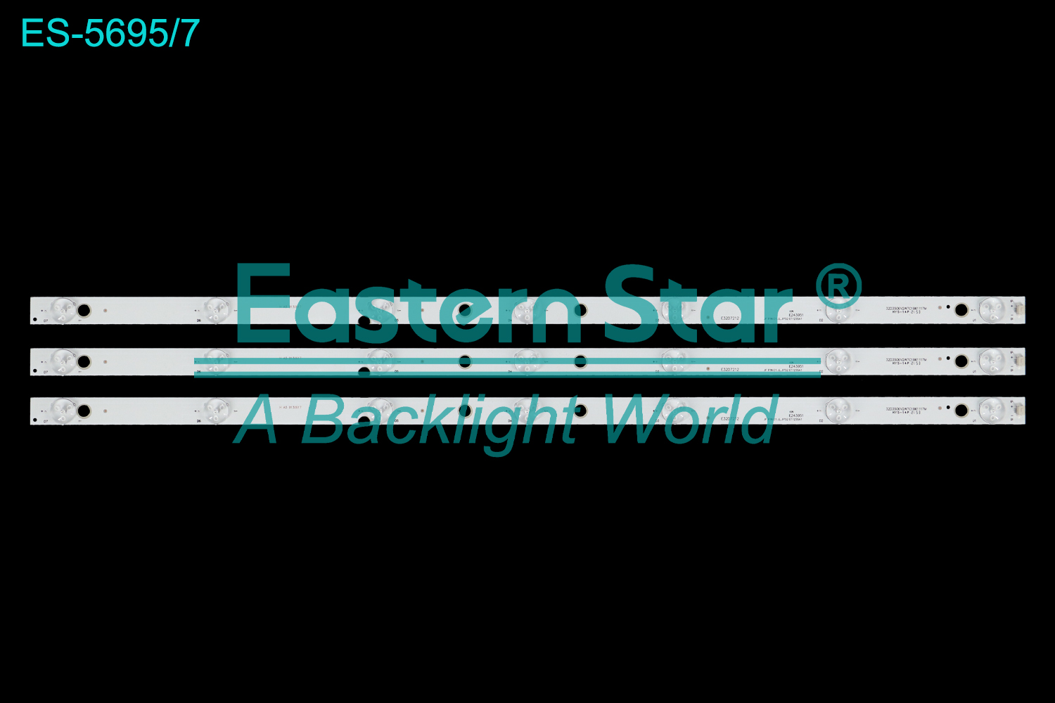 ES-5695 LED TV Backlight use for 32" Rowa  LED32C360 STJ550AB3_REV01_72LED-R-TYPE-140206 LED BACKLIGHT STRIP(3)