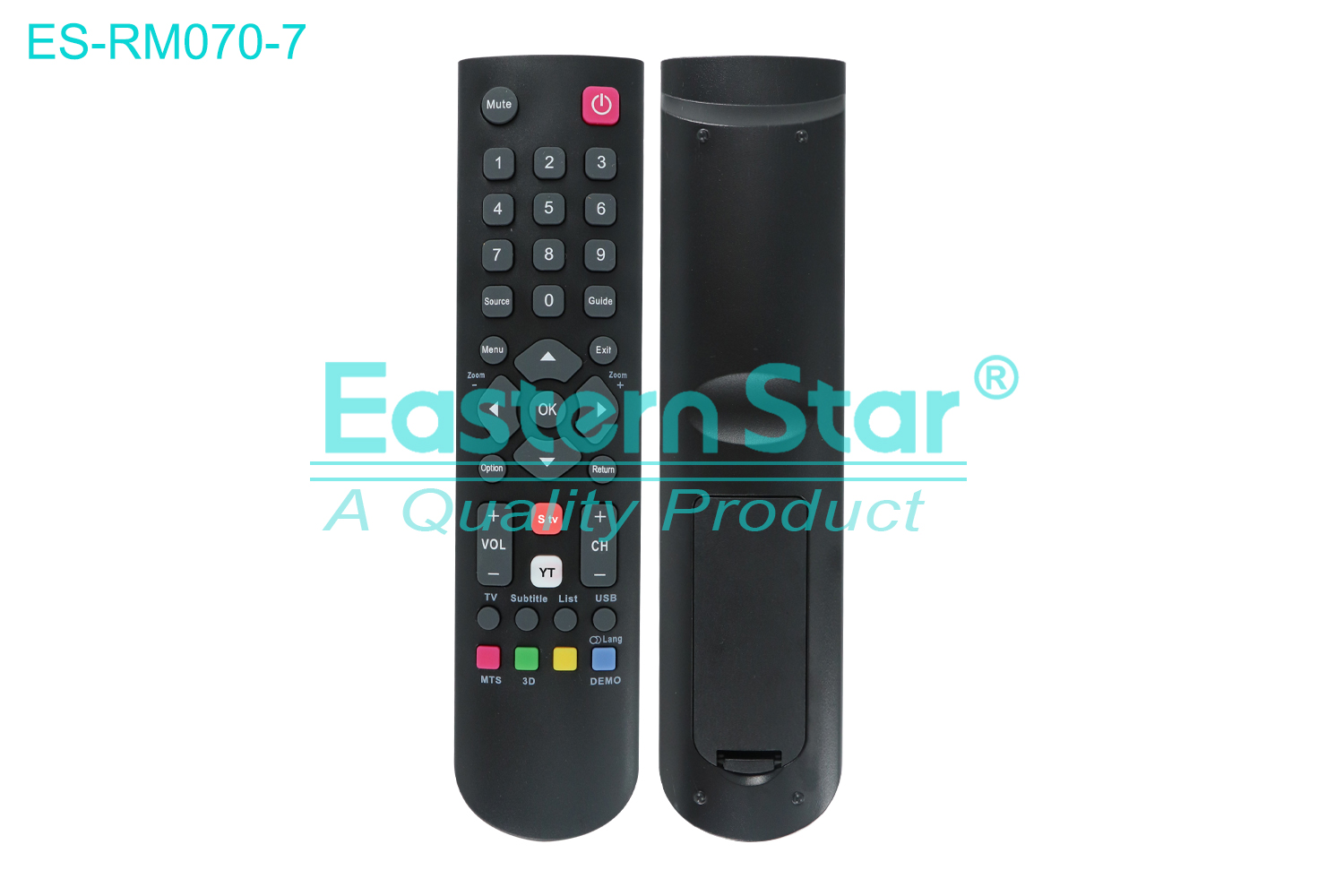 ES-RM070-7 Compatible for Tcl Smart TV Remote Control R/M 37 Keys