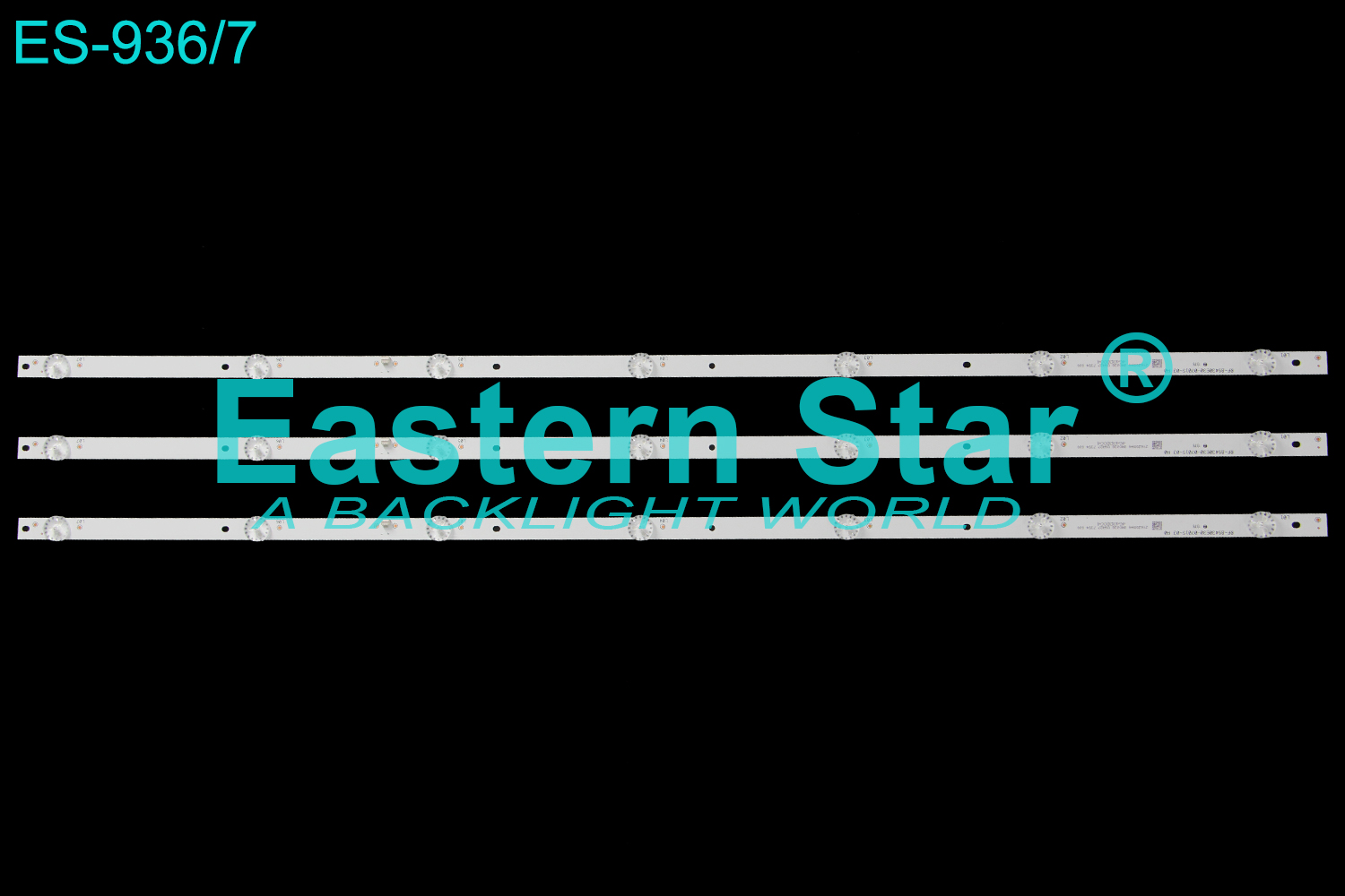 ES-936 3V LED TV Backlight use for 43" Hyundai H-LED43ES5004 RF-BS430E30-0701-03 A0 2Y6205H4  9A0026 D9A27 6260 000 4643D8004  LED STRIP(3)