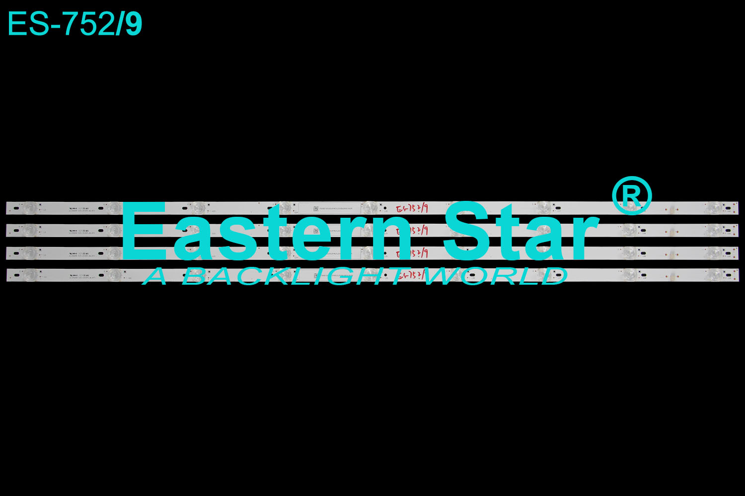 ES-752 =ES-771 6V LED TV Backlight use for Sharp 50''  L50M5-AD、L50M5-AZ JL.D50091330-202DS-M_V01 LBM500M0901-HV-5 LED STRIPS(4)