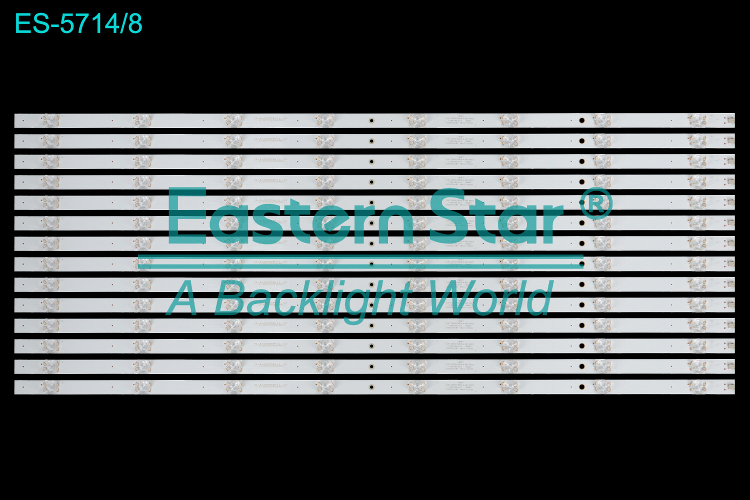 ES-5714 LED TV Backlight use for 75"  use for CRH-ZG75D6T3030081492FREV1.2  LED BACKLIGHT STRIP(14)