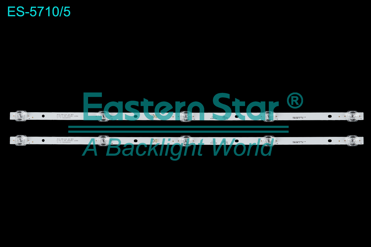 ES-5710 LED TV Backlight use for 32" MS-HD-T320-U20-3030-2.1-05 551mm*12mm*1.0T 2*5  LED BACKLIGHT TV(2)