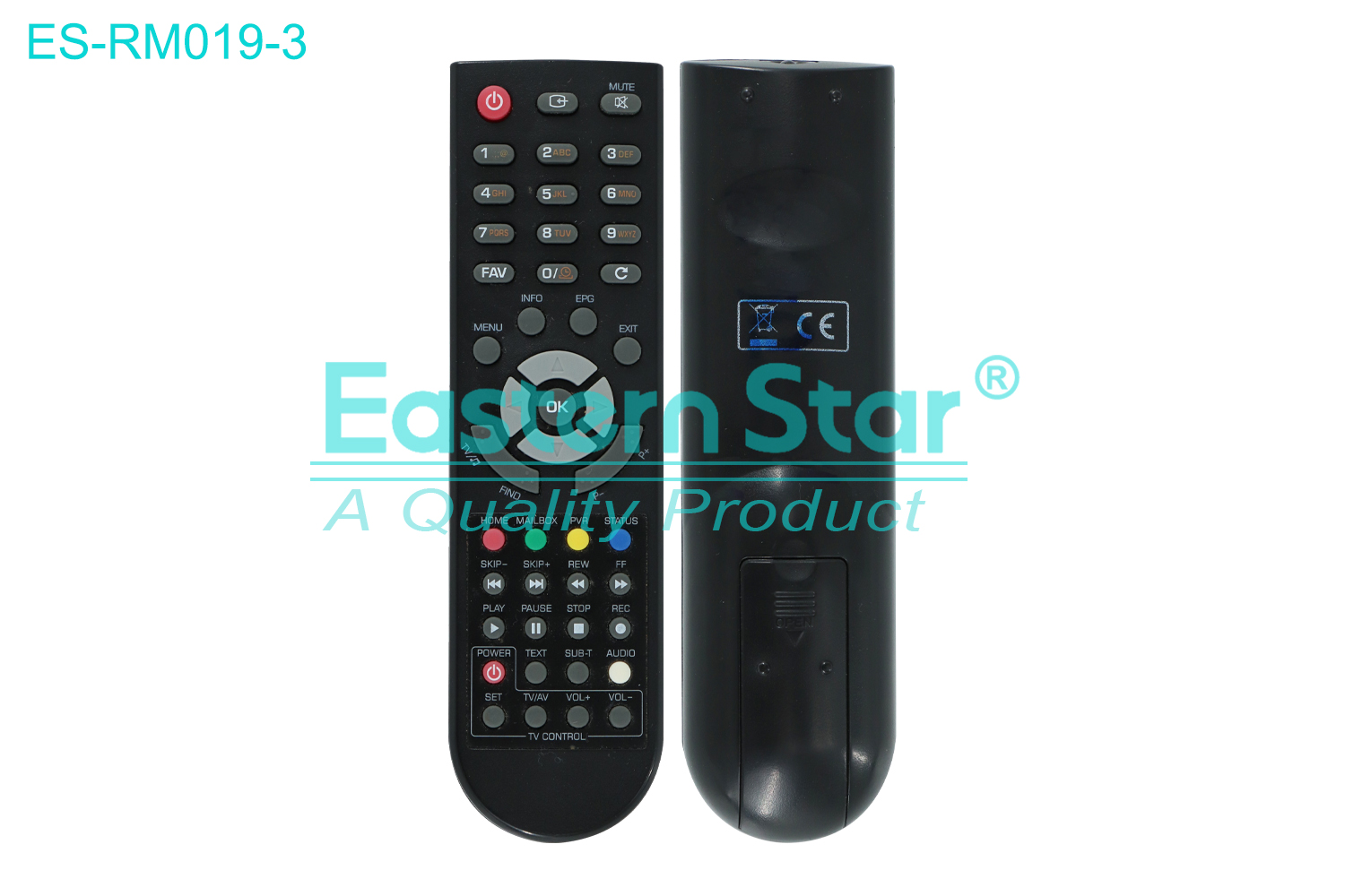 ES-RM019-3 Compatible for / Smart TV Remote Control R/M 48 Keys