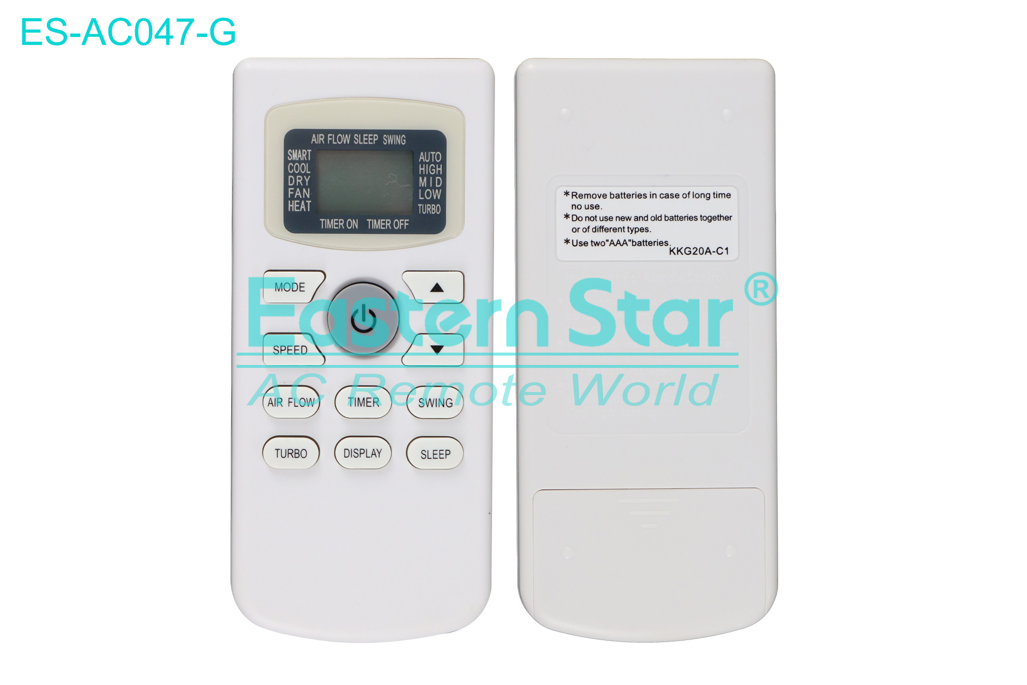 ES-AC047-G High Quality China Remote AC Remote for / Air Conditioner Remote A/C 11 keys
