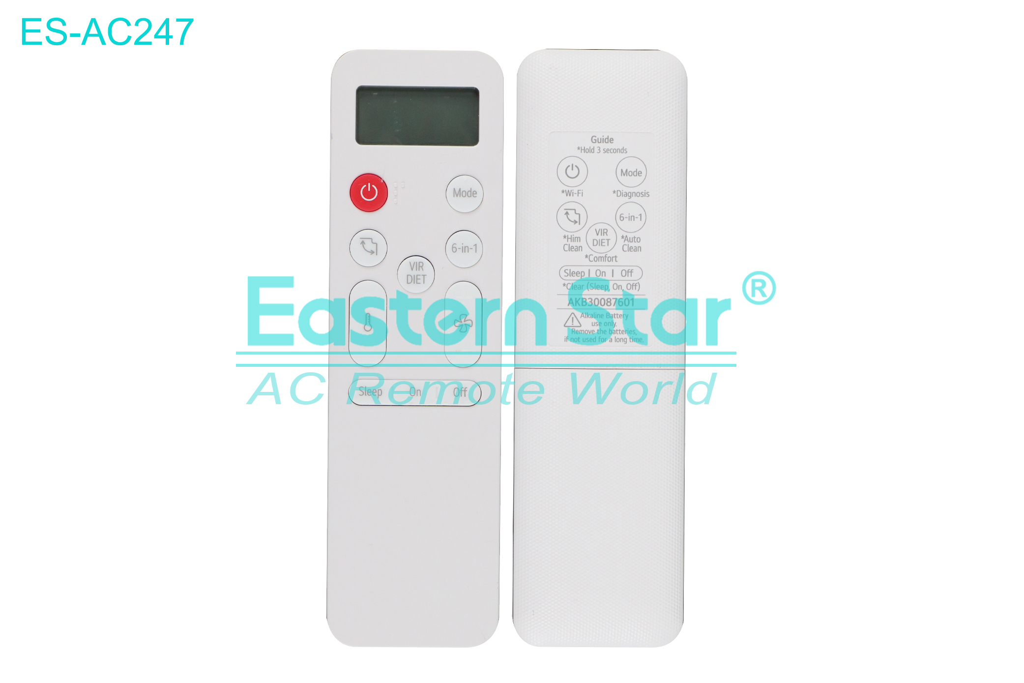 ES-AC247 High Quality China Remote AC Remote for Lg Air Conditioner Remote A/C 12 keys