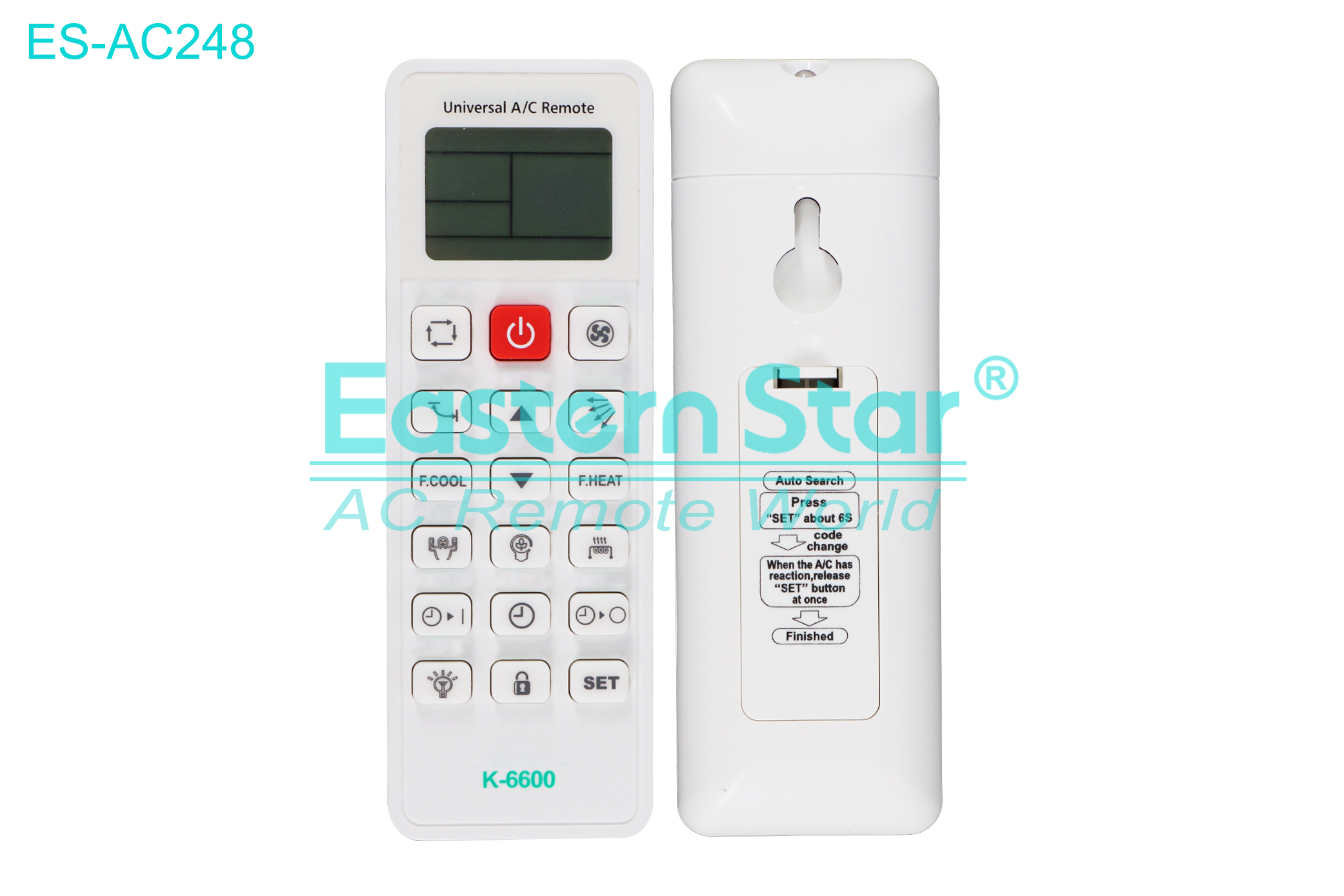 ES-AC248 High Quality China Remote AC Remote for Universal Air Conditioner Remote A/C 18 keys