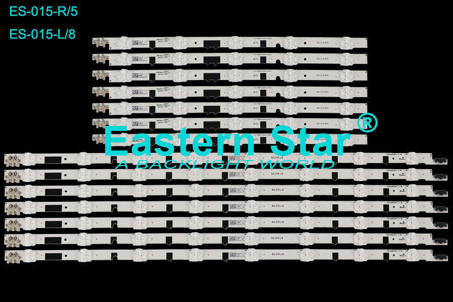 ES-015 TV BACKLIGHT use for Samsung 40'' UE40F5700AW 2013SVS40F R5/L8 LED Backlight Strips (14) D2GE-400SCA/400SCB-R3