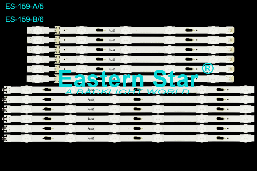 ES-159 TV BACKLIGHT use for Samsung 48'' V5DU-480DCA/480DCB-R1 BN96-34793A/BN96-34794A Replacement LED Backlight Strips (12)