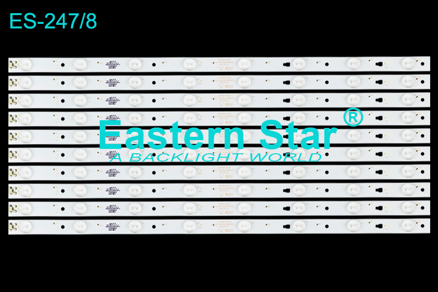 ES-247=ES-3126 TV Backlight use for Jvc/Hisense 49'' LE50D8-03(A) PN:30350008203 led backlight strips (10)