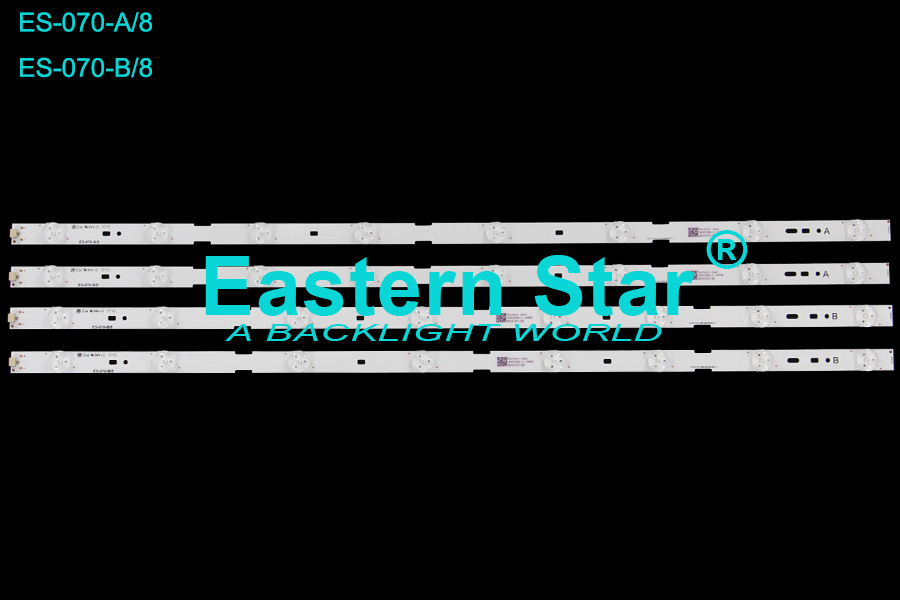 ES-070 TV BACKLIGHT use for Sony 32'' 2012SONY32A/B 3228N08 REV1.1 LED Backlight Strips (4)