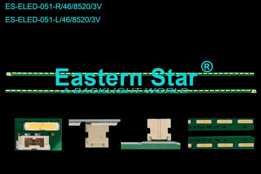 ES-ELED-051 ELED/EDGE TV Backlight use for  Lg 49" 49LF5410  AG-A6 94V-0 1516  49inch FHD R/L-Type REV 0.3   RTK46W hB G1GAN01-0792A MAK63267301 (/)