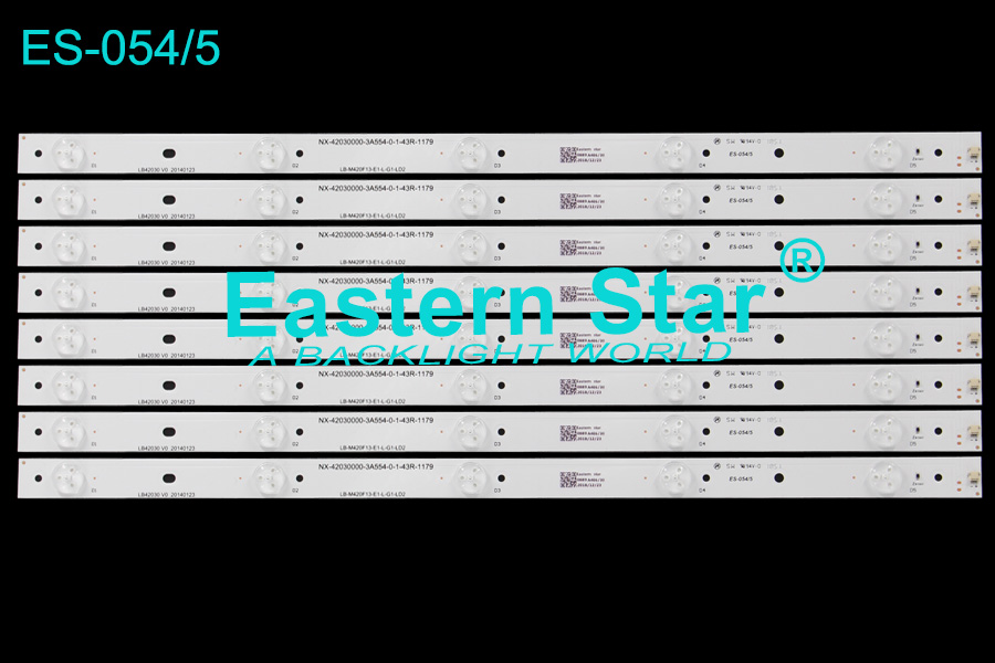 ES-054 TV Light Bar use for Snowa 42'' 5LEDs LB-M420F13-E1-L-G1-LD2 LB42030/42C2000/LE42H508 (8)