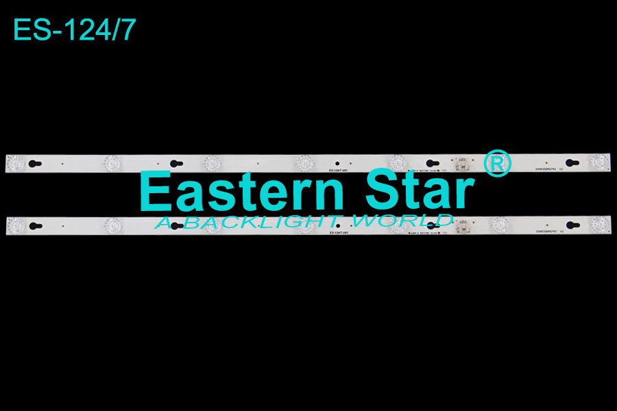 ES-124 TV Backlight use for Tcl/Micromax 32'' 7LEDs 6V OEM32LB34_LED3030/32HR330M07A2 V2/TOT_32D2700 led backlight strips (2)