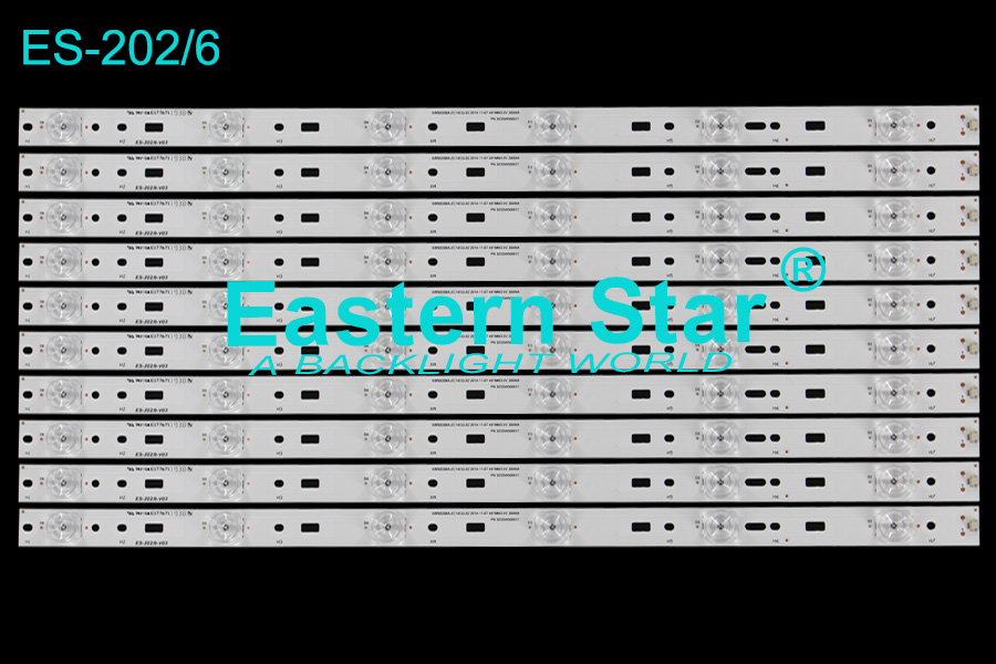 ES-202 LED TV Backlight use for Iris/Skyworth  50'' 6LEDs SW50D06A-ZC14CG-02/PN:303SW500031 led backlight strips (10)