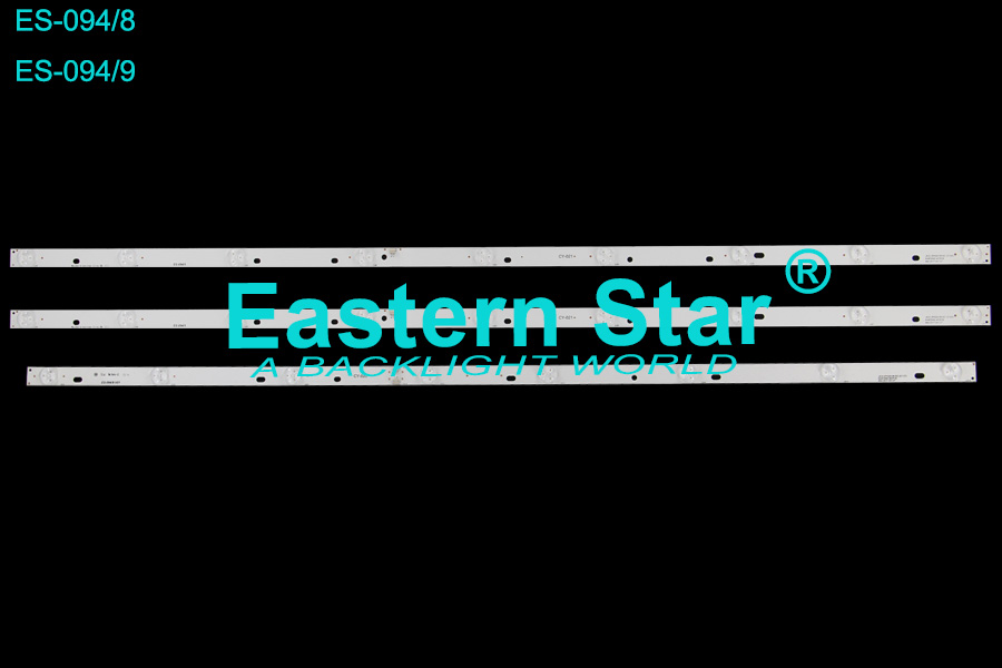 ES-094 LED TV Backlight use for Pioneer/Rowa 43'' 8+9LEDs JS-D-JP4320-081EC/091EC E43F2000 led strips (3) 43L35