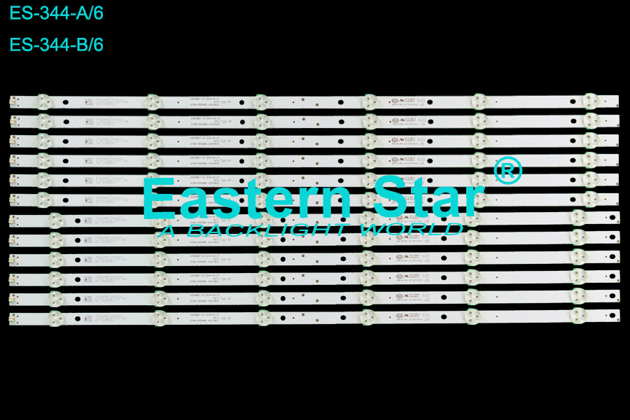 ES-344 LED TV Backlight use for Philips/Snowa 55'' 6+6LEDs K550WD7 A3 2014-8-27 6X12 Typ-A/B 4708-K550WD-A3213K21/31 led strips (12)