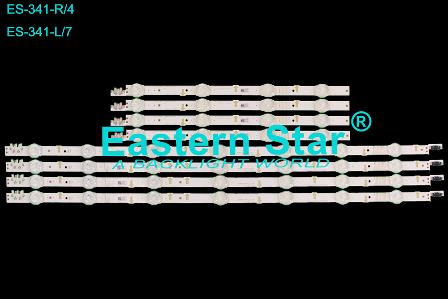 ES-341 LED TV Backlight use for Samsung 43'' 4+7LEDs S_5J55_43_R4/L7-REV1.2_150827_LM41-00117W/X led strips (8)