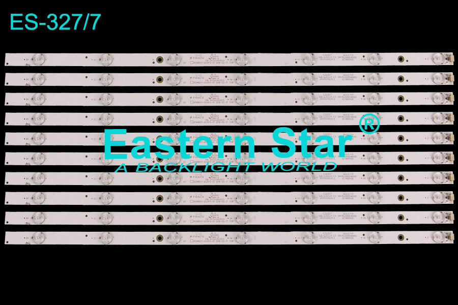 ES-327 LED TV Backlight use for Philips 49'' 7LEDs GC49D07-ZC21FG-01 2016-05-17 7S1P/PN: 303GC490031 led strips (10)