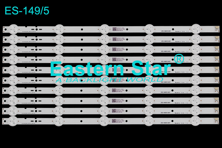 ES-149 LED TV Backlight use for Sony 40'' 5LEDs SVG400A81_REV3_121114 led strips (10) S400DH1-1