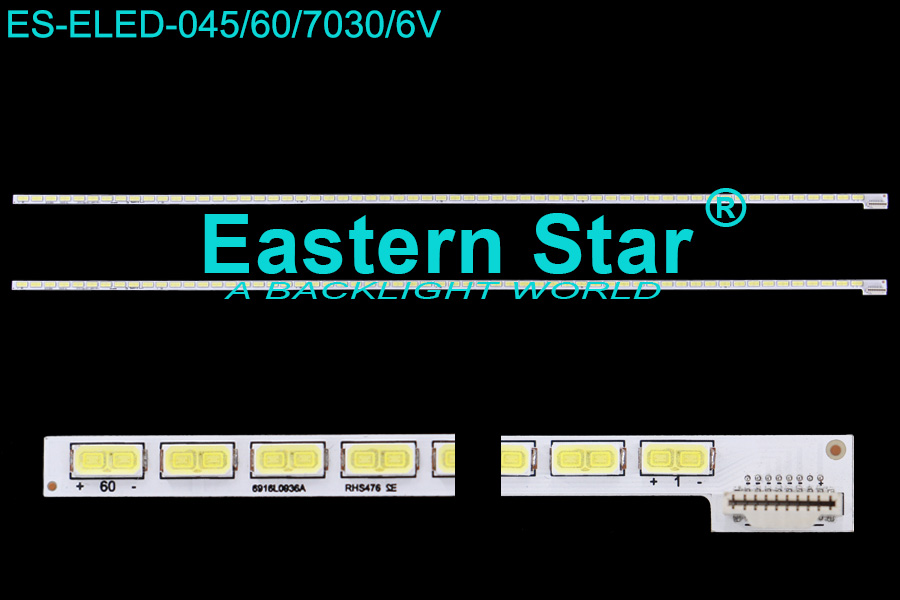 ES-ELED-045 ELED/EDGE TV backlight use for Xvision 42'' 42LS4100 42'' V12 EDGE REV1.1 6920-0001C LED STRIPS(1）
