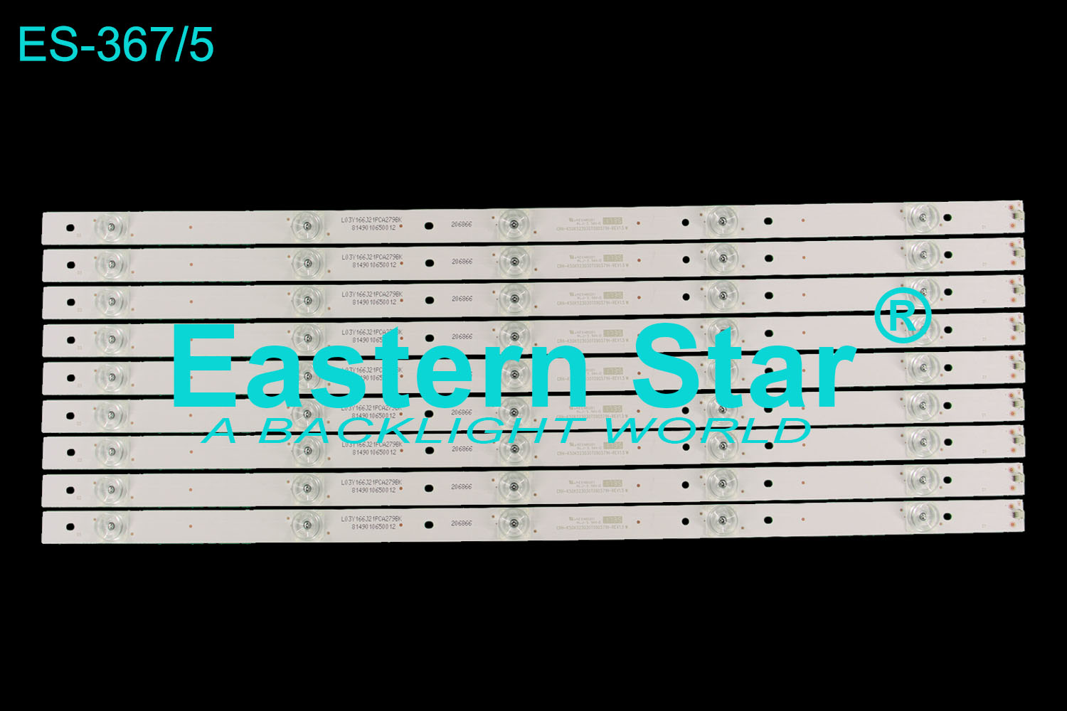 ES-367 LED TV Backlight use for Sanyo 50'' K50K523030T090571H-REV1.5 W Led Strips(9)