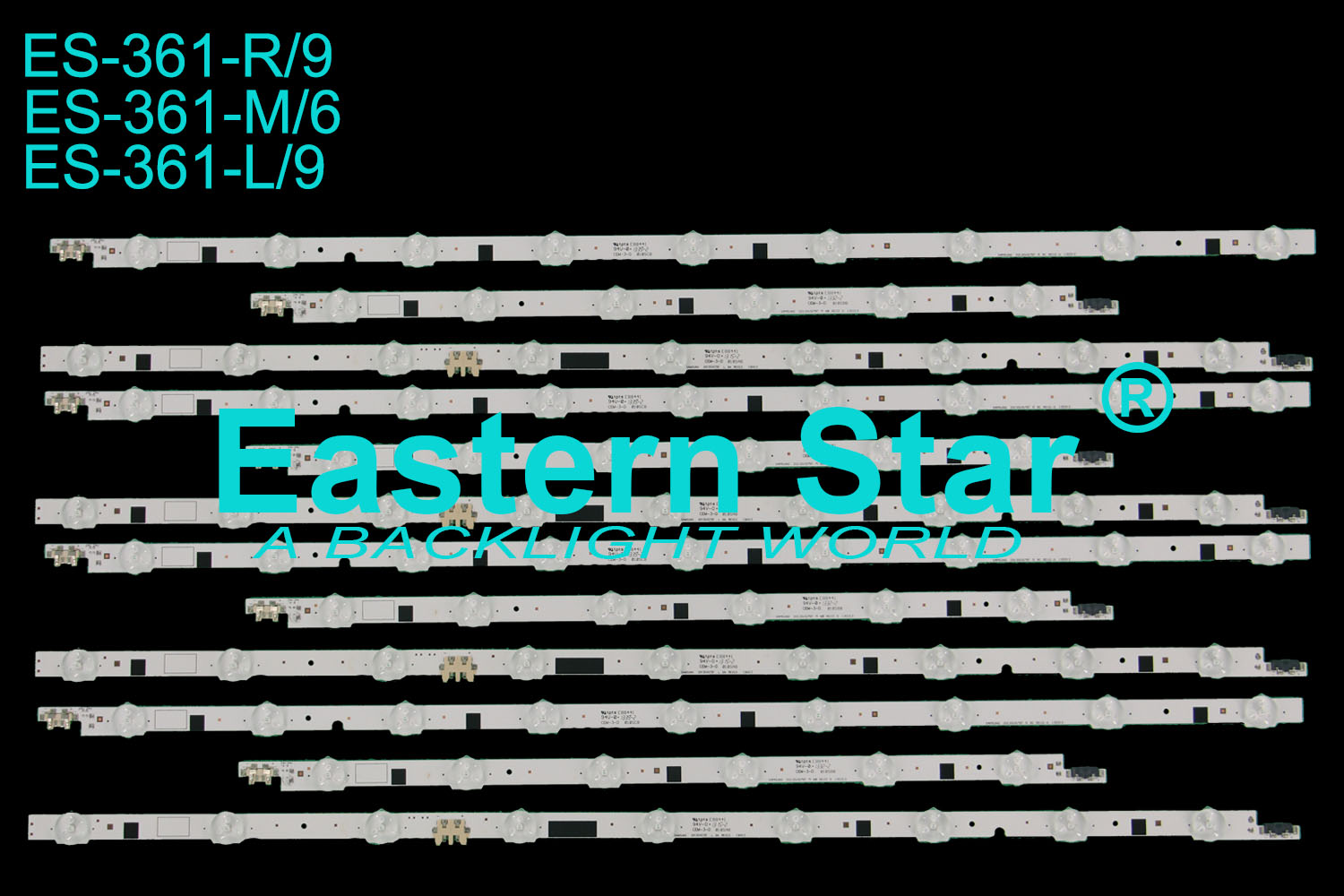 ES-361 LED TV Backlight  use for Samsung 75'' L/R/M:  2013SVS75F R/M/L 9C/B/A REV2.5 130213 led strips(36)