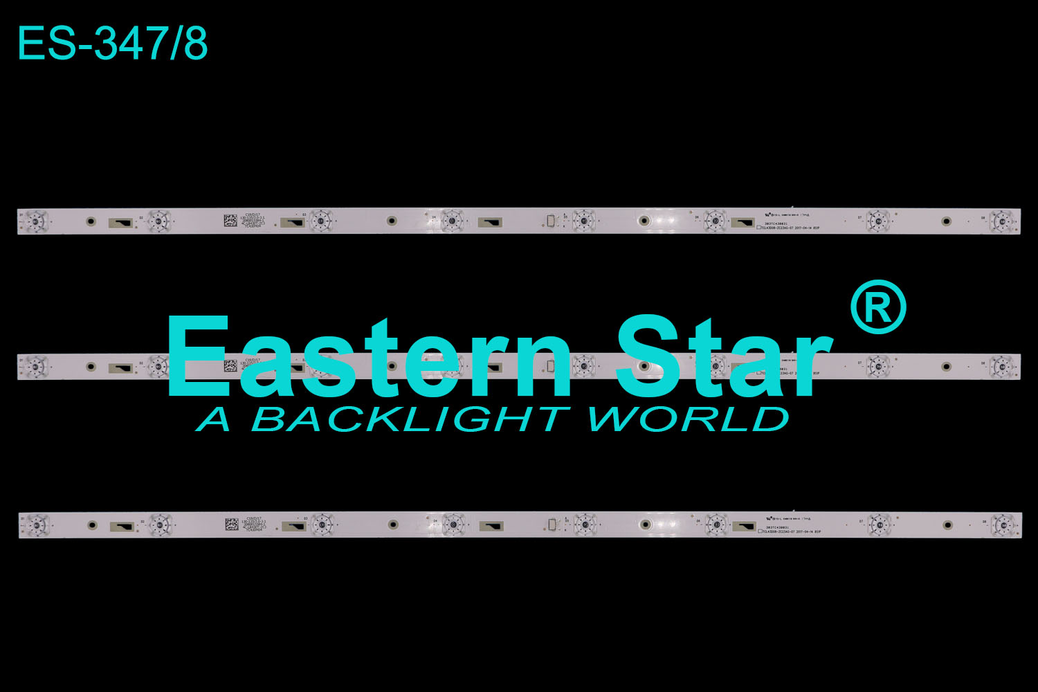 ES-347 LED TV Backlight use for Tcl 43'' use for TCL43D08-ZC23AG-07 2017-04-14 8S1P LED STRIPS(3）