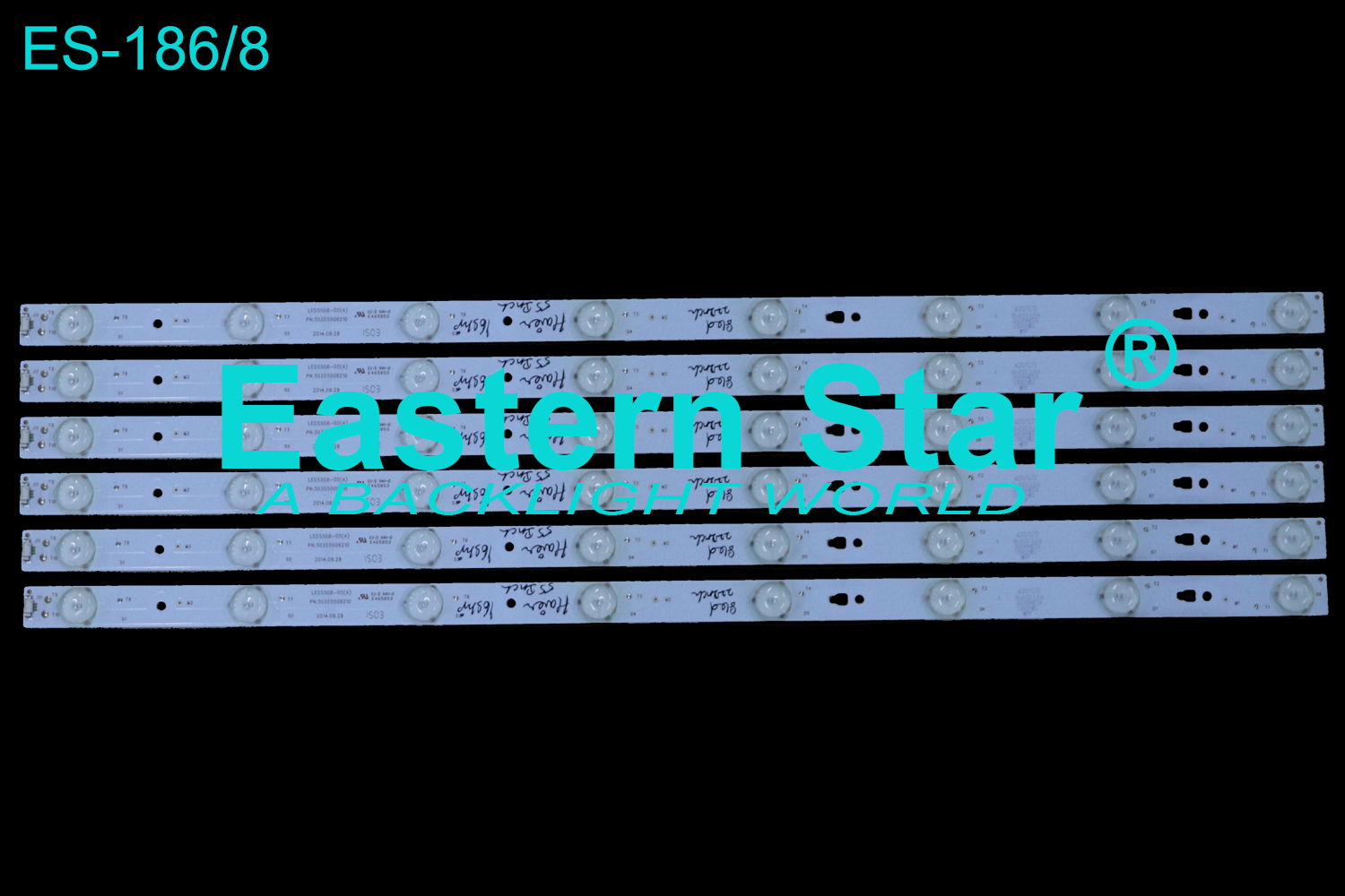 ES-186=ES-172 LED TV Backlight 55'' Haier LED55D8-05(A) LED STRIPS(12)