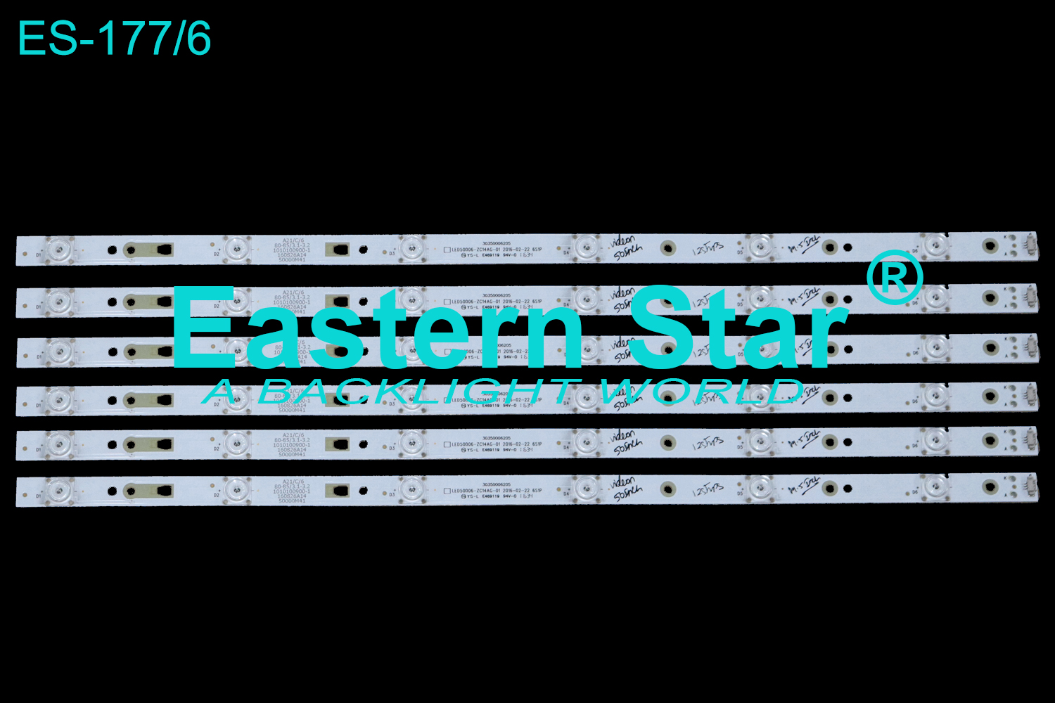 ES-177 LED TV Backlight use for Haier 50'' LED50D06-ZC14AG-01 LED STRIPS(12)