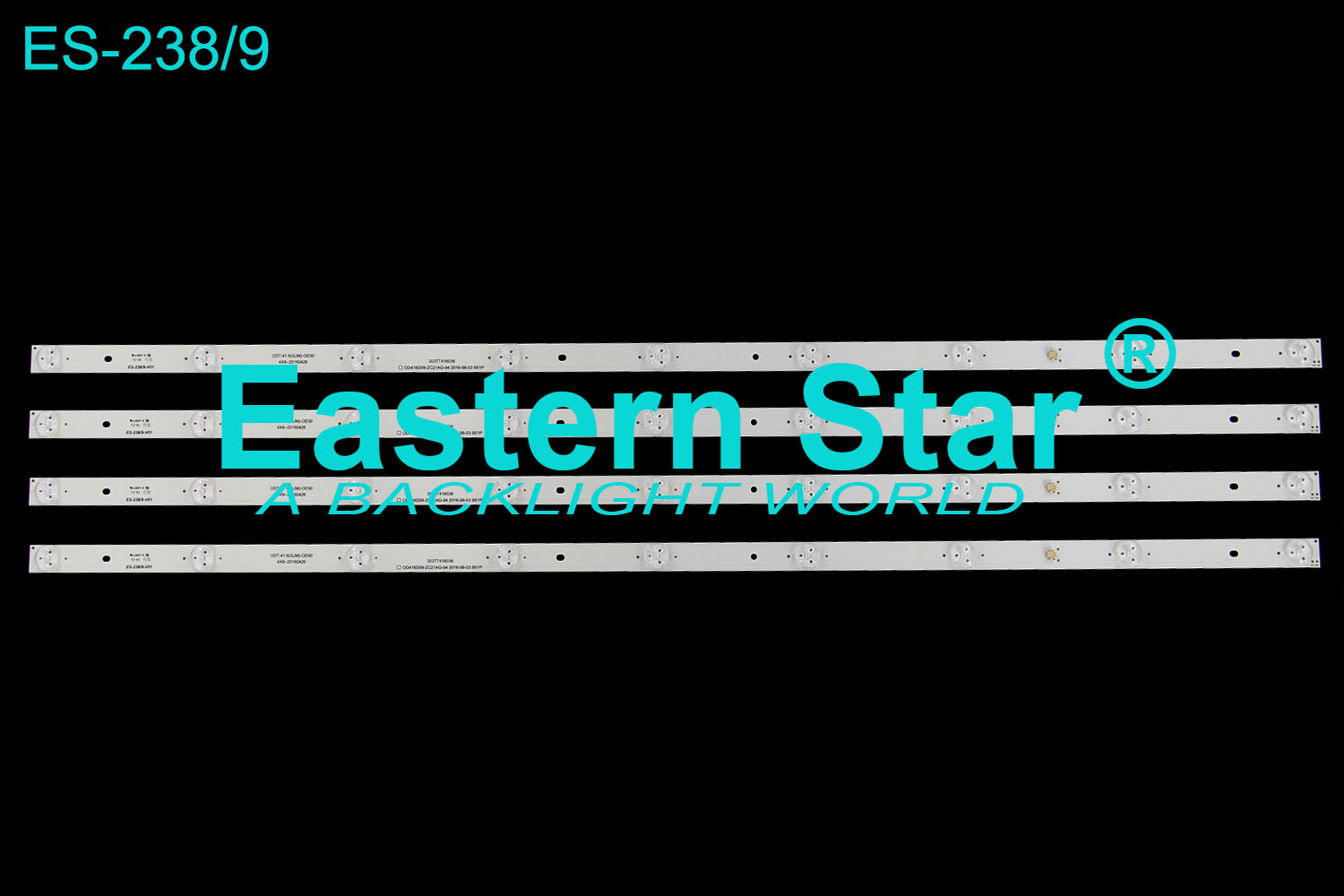 ES-238 LED TV Backlight use for Onida 42'' 303TT416036 0D416D09-ZC21AG-04 2016-06-03 9S1P/0DT-41.6(GJM)-0D30 4*9--20160423 (4)