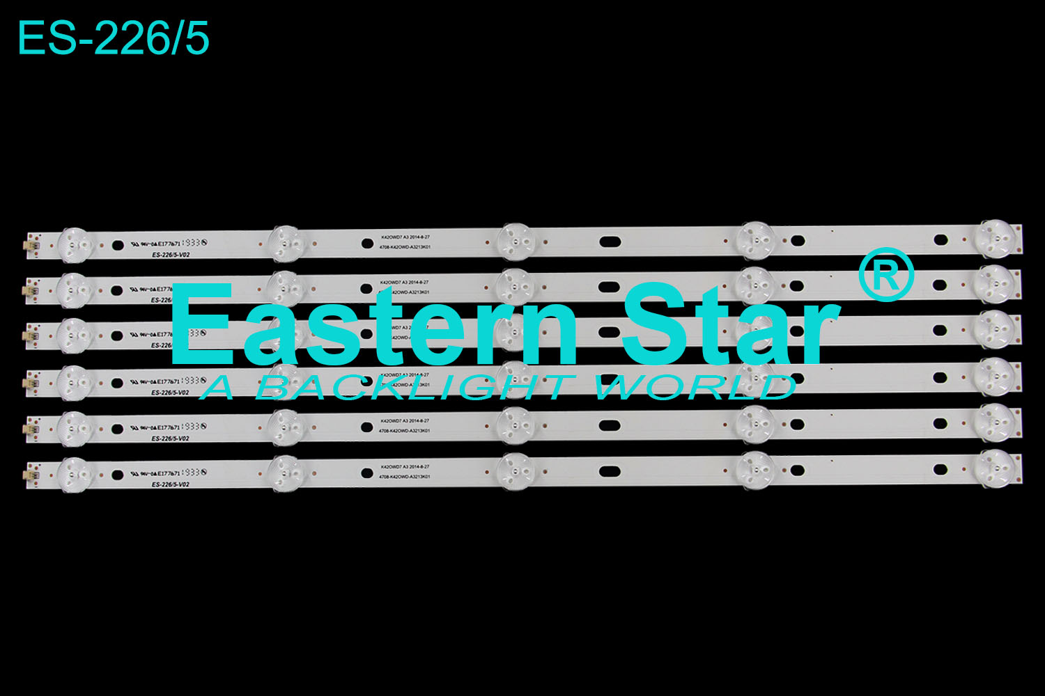 ES-226 LED TV Backlight use for Panasonic/Philips 43'' K420WD7 A3 2014-8-27 4708-K420WD-A3213K01 (8) Led Strips
