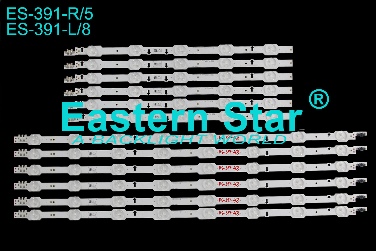 ES-391 LED TV Backlight  use for Samsung 48'' R/L:2014SVS_UHD_48_3228_R05/L08_REV1.1_140224 LED STRIPS(12）