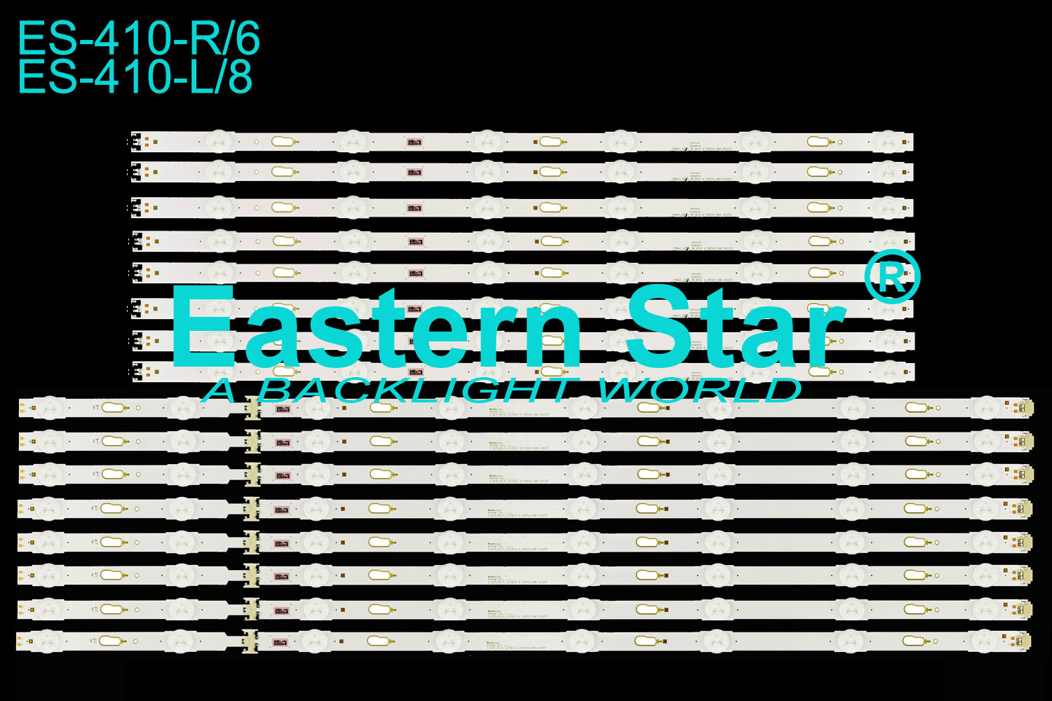 ES-410 LED TV Backlight use for Samsung 65'' S_5U75_65_FL_R6/L8_REV1.4_150514_LM41-00121E/F V5DU-650DCB/A-R1 LED STRIPS(16)