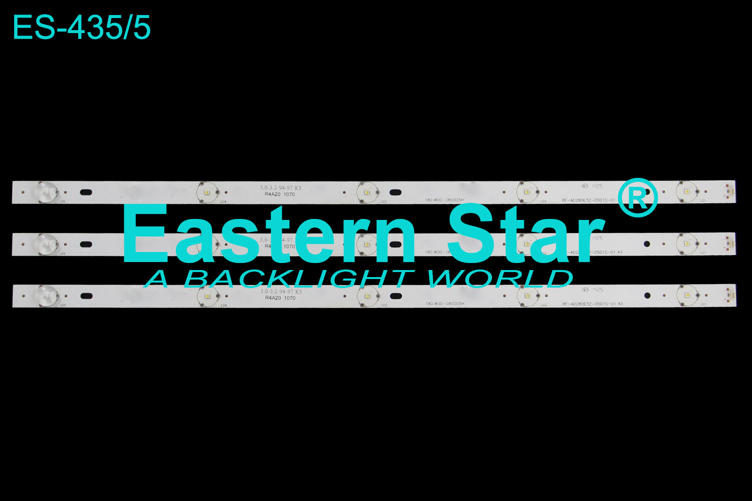 ES-435 LED TV Backlight use for Sanyo 28" RF-AD280E32-0501S-01 A3 LED STRIPS(3)