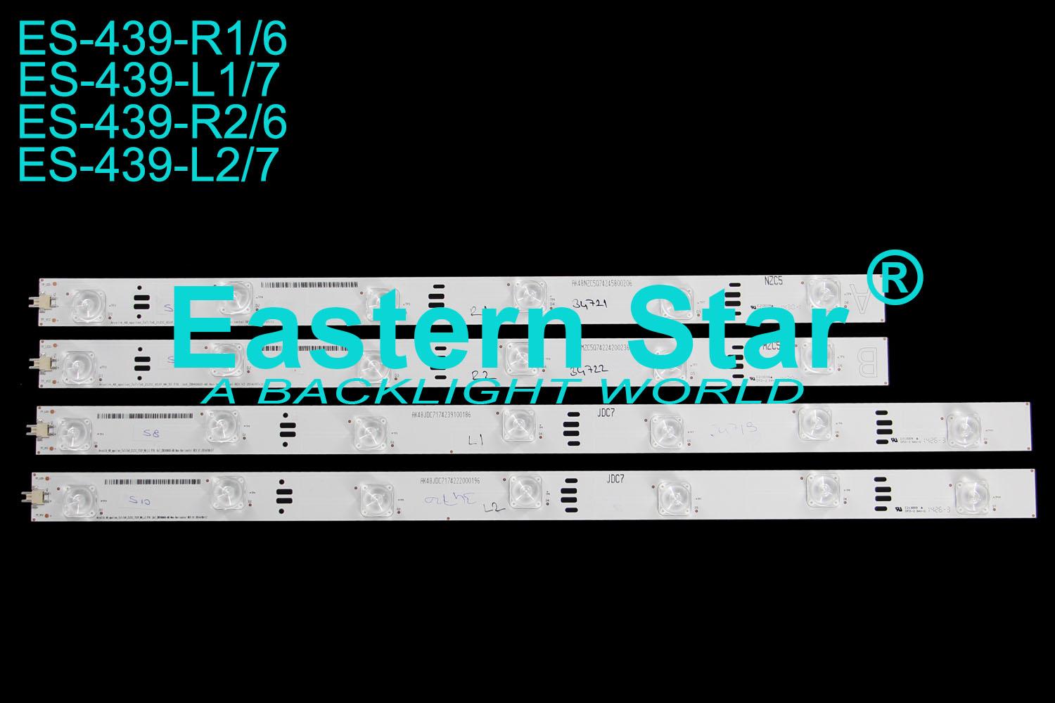 ES-439 LED TV Backlight use for ARCELIK Arcelik_48_apollon_7x7+7x6_2121C_6S1P_NH_R1/L1/R2/L2 P76   4x6_ZBG60600-AC Non Horizontal REV.V2 2014/07/11 LED STRIPS(17)