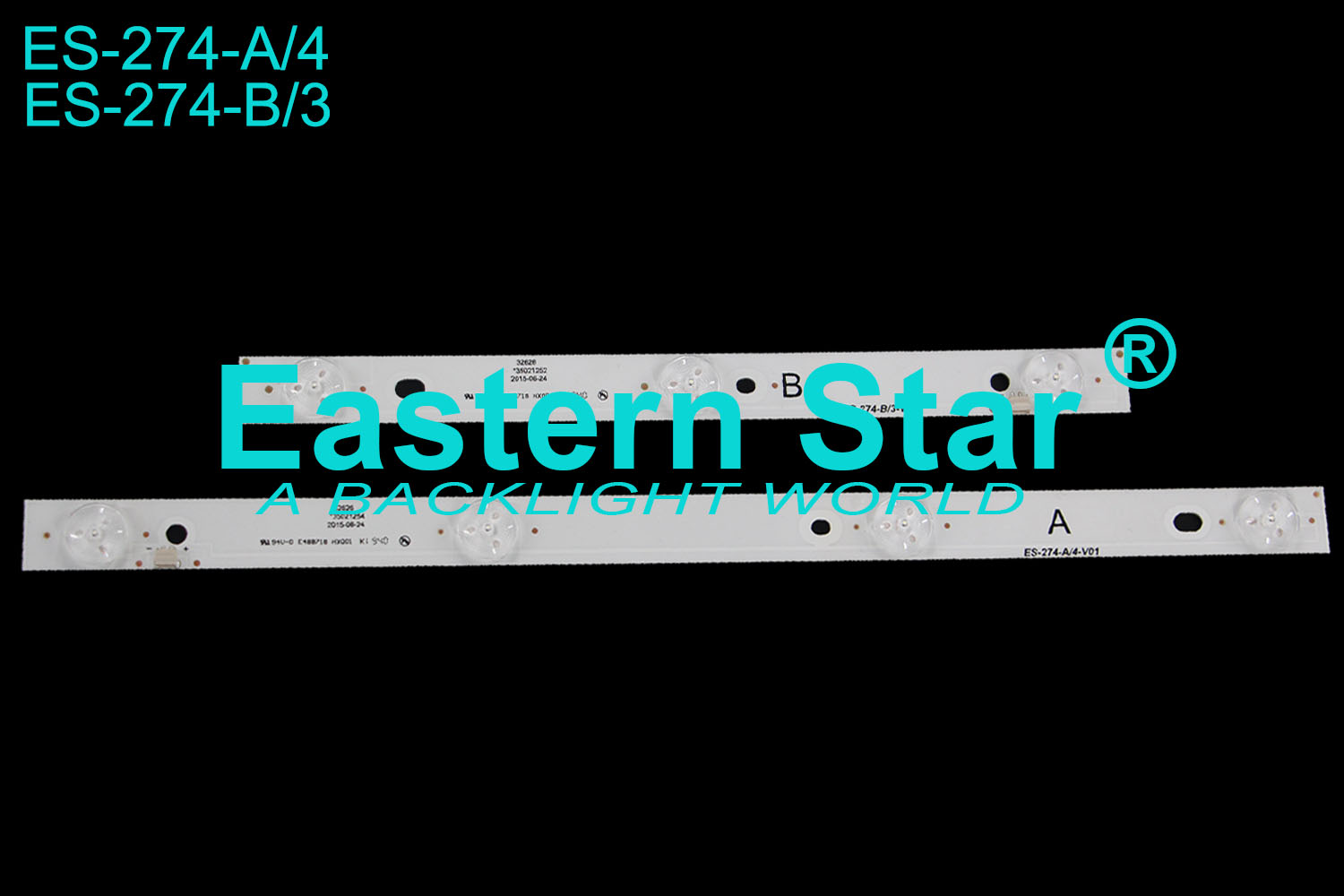 ES-274 TV Backlight Bar use for Konka 32'' 3+4 32626 35021252/4 2015-06-24 LED BACKLIGHT KITS(4)