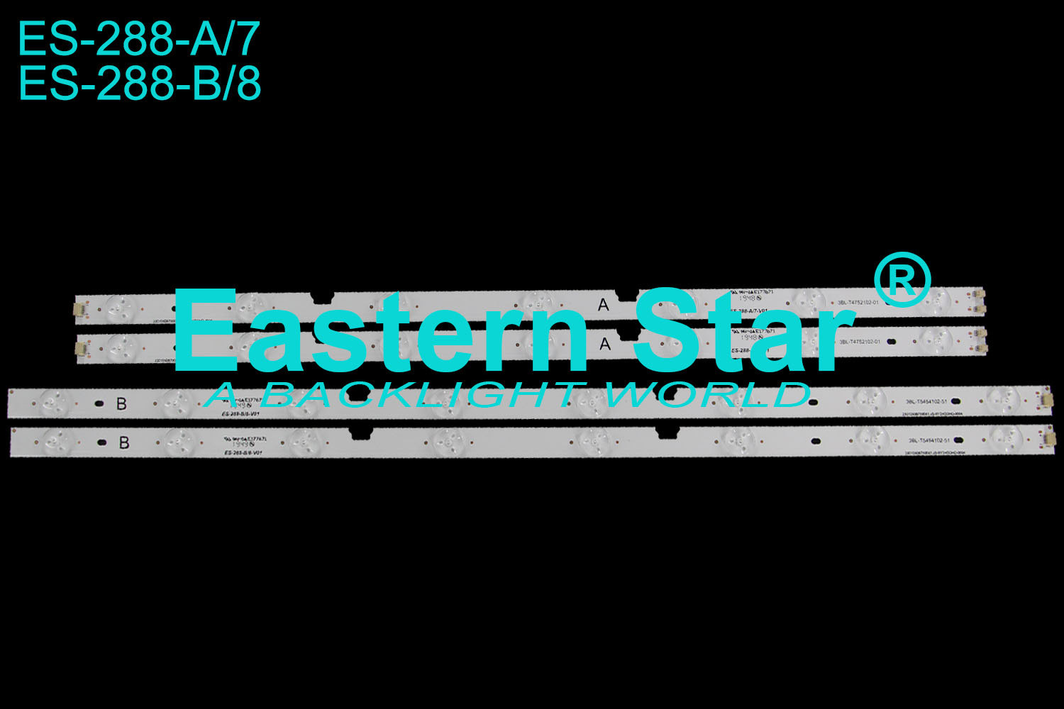 ES-288 TV Backlight use for Haier 50'' 7+8 A: 3BL-T4752102-01/B: 3BL-T5454102-51 led backlight strip (12)