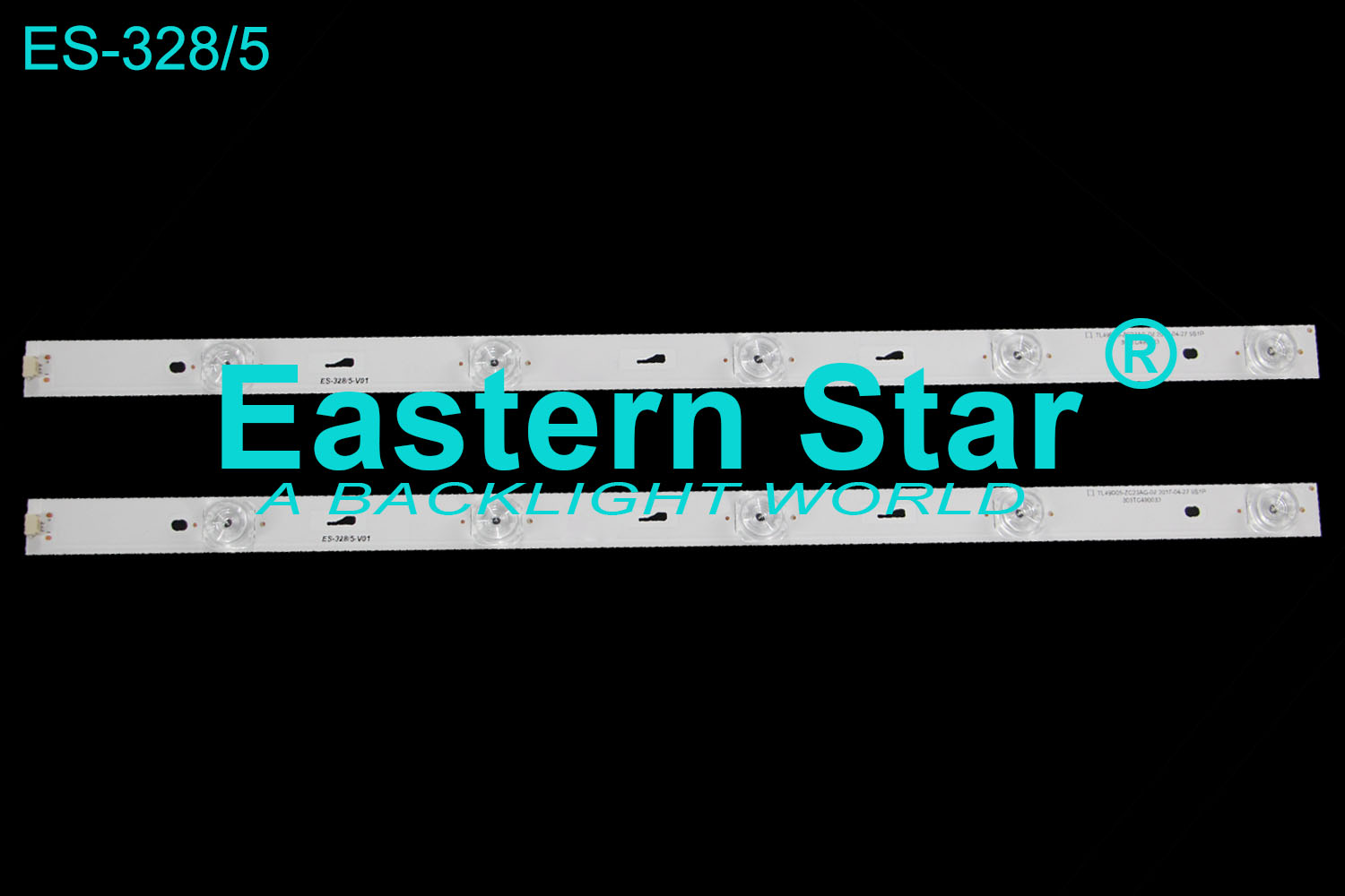 ES-328 LED TV Backlight use for Tcl 49'' 5LEDs TCL49D05-ZC23AG-02 2017-04-27 5S1P/303TC490033 led strips