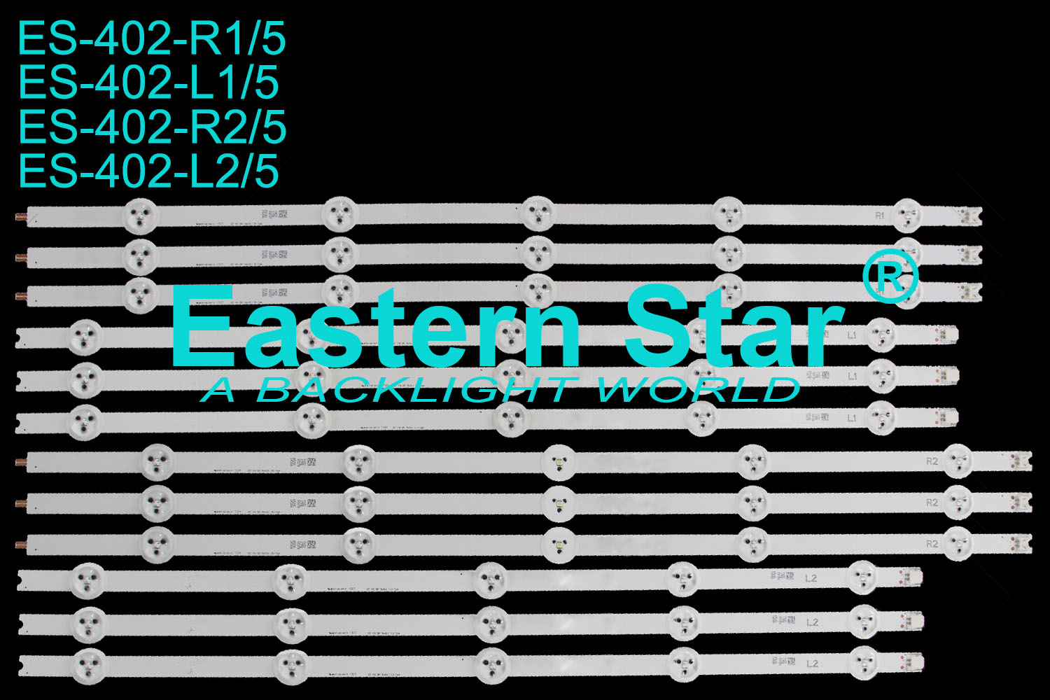 ES-402 LED TV Backlight use for Philips/Lg 55'' V14 DRT Rev0.0 L1/R1/L2/R2-Type LED STRIPS(12）