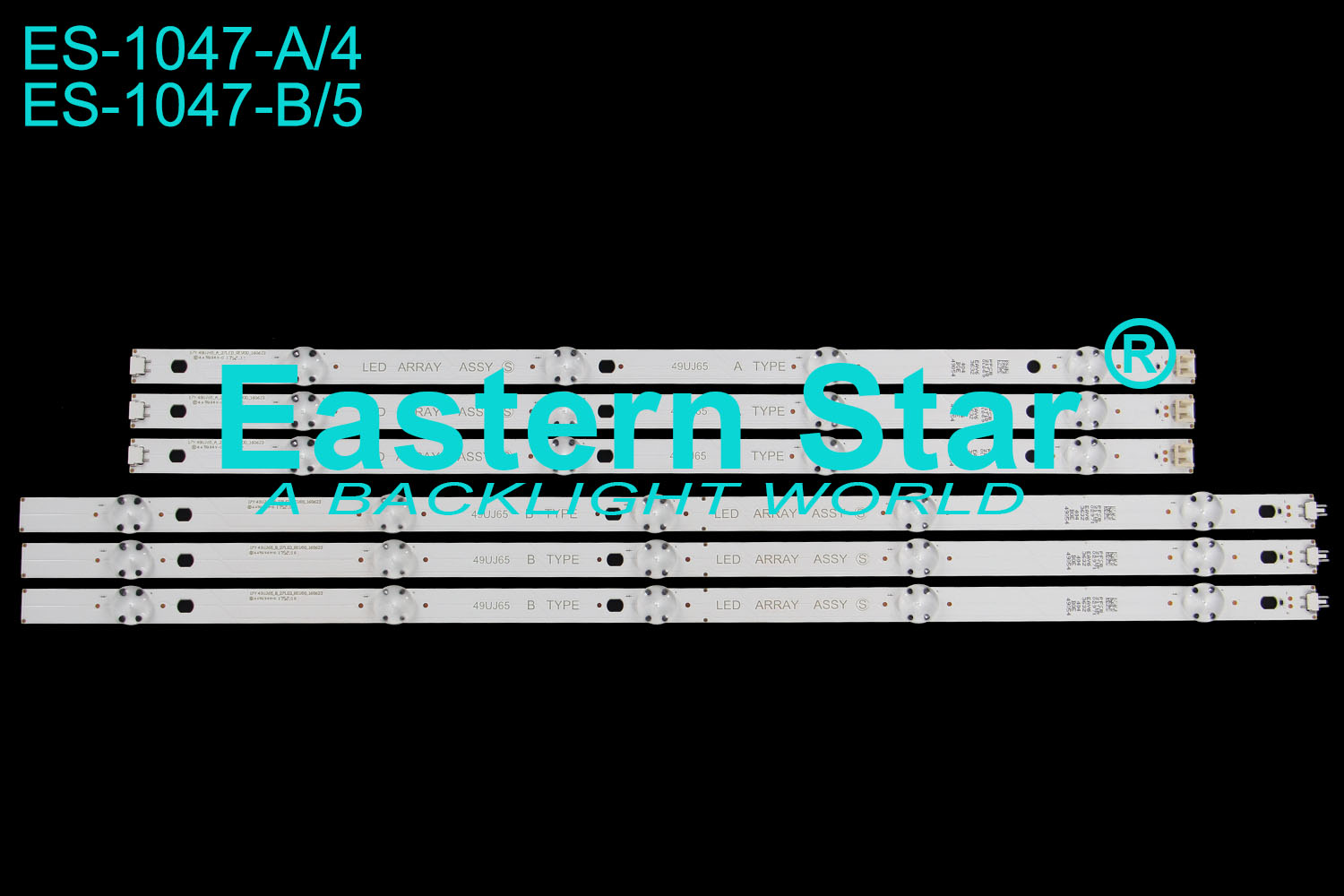 ES-1047 LED TV Backlight use for Lg 49''  49uj652t 49lj6100  17Y 49UJ65_A/B_27LED_REV00_160623 LED STRIPS(6)