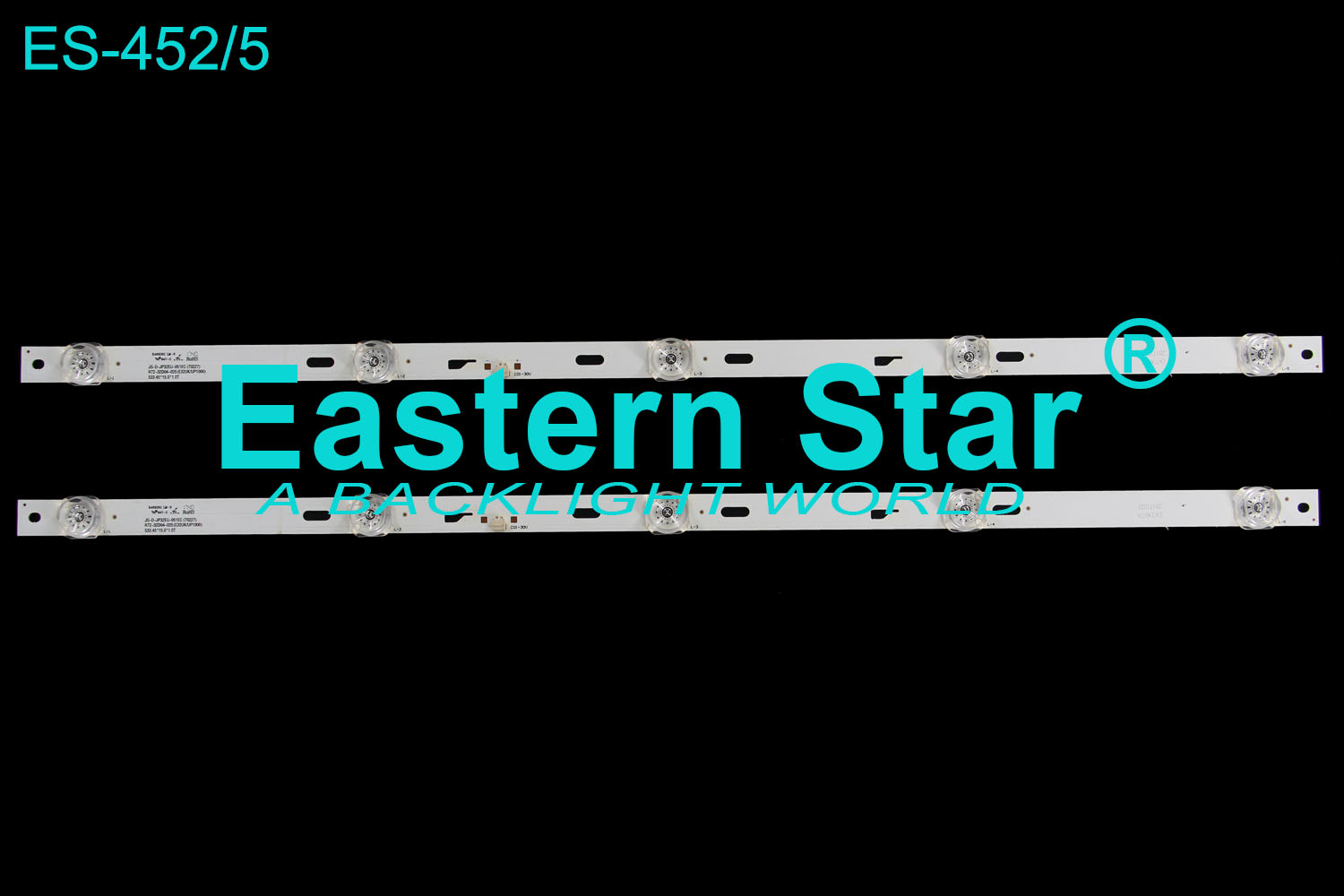 ES-452 LED TV Backlight use for Asanzo 32" JS-D-JP32EU-051EC (70227) R72-32D04-025 (E32UK/UP1000)  533.45*15.0*1.0T （2）